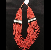 Red Coral beaded necklace